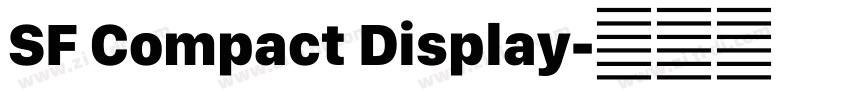SF Compact Display字体转换